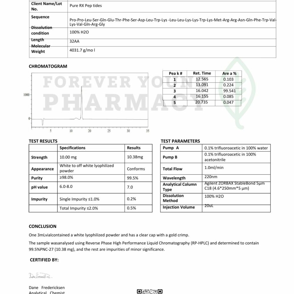 PNC-27 5mg - COA